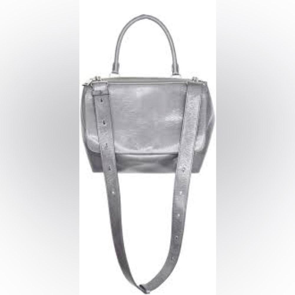 MICHINO Paris/. Locmaria Gray Calfskin Leather Shoulder Bag – Italy – NWT